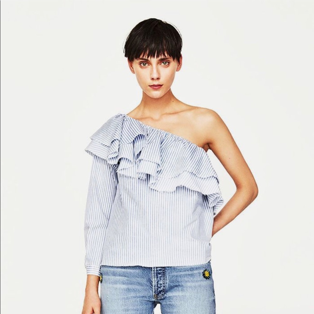 Zara one shoulder top